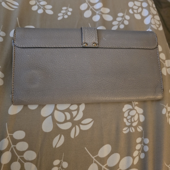 Chloe Gray Leather Wallet - Picture 8 of 15